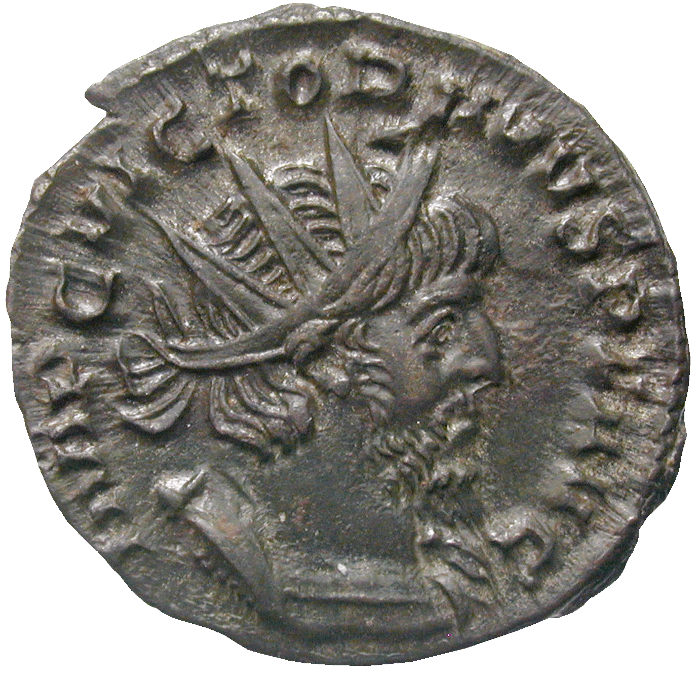 Römische Kaiserzeit, Imperium Galliarum, Victorinus, Antoninian (obverse)