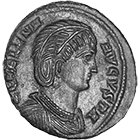 Römische Kaiserzeit, Konstantin I. der Grosse für seine Mutter Helena, Follis (obverse)