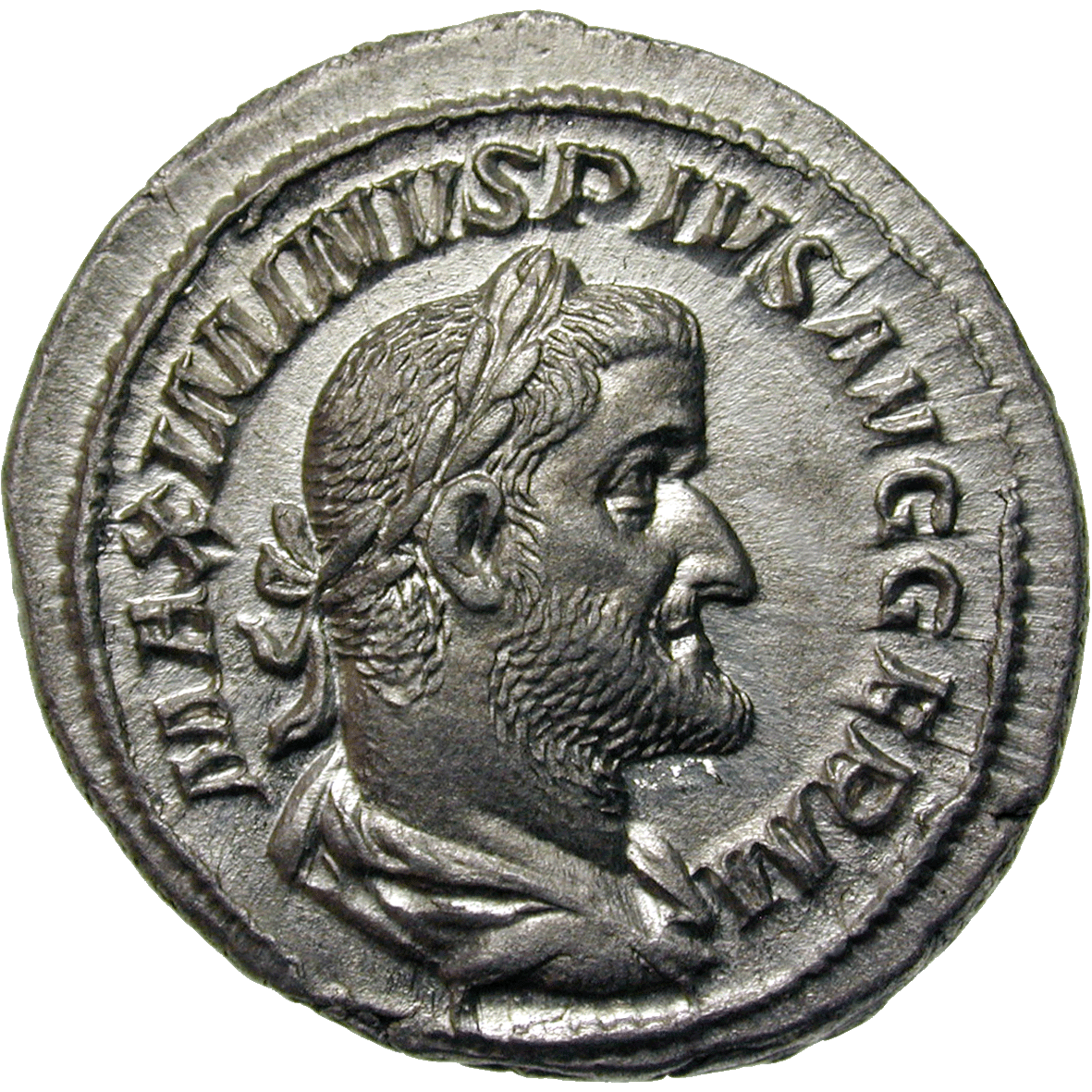 Römische Kaiserzeit, Maximinus Thrax, Denar (obverse)