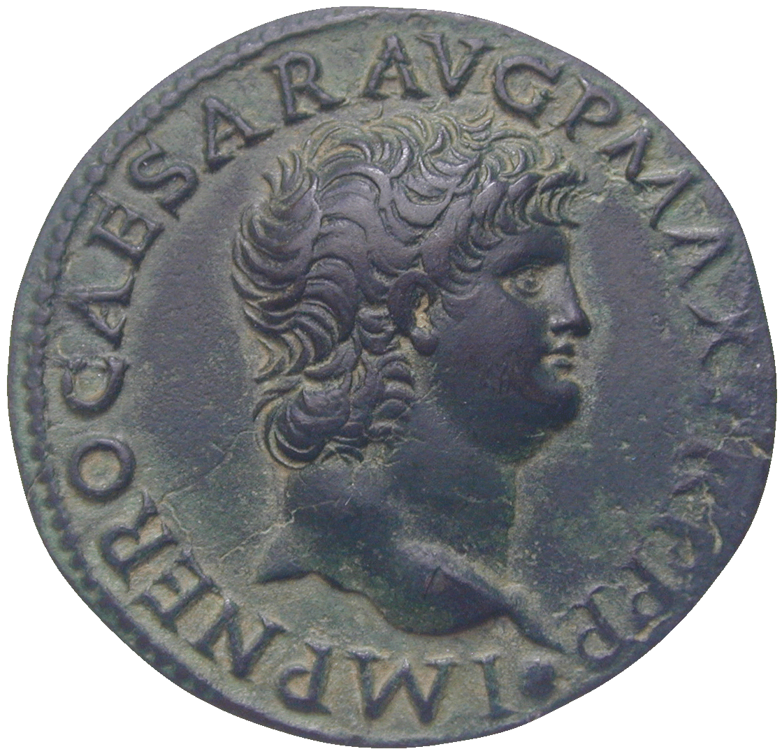 Römische Kaiserzeit, Nero, As (obverse)