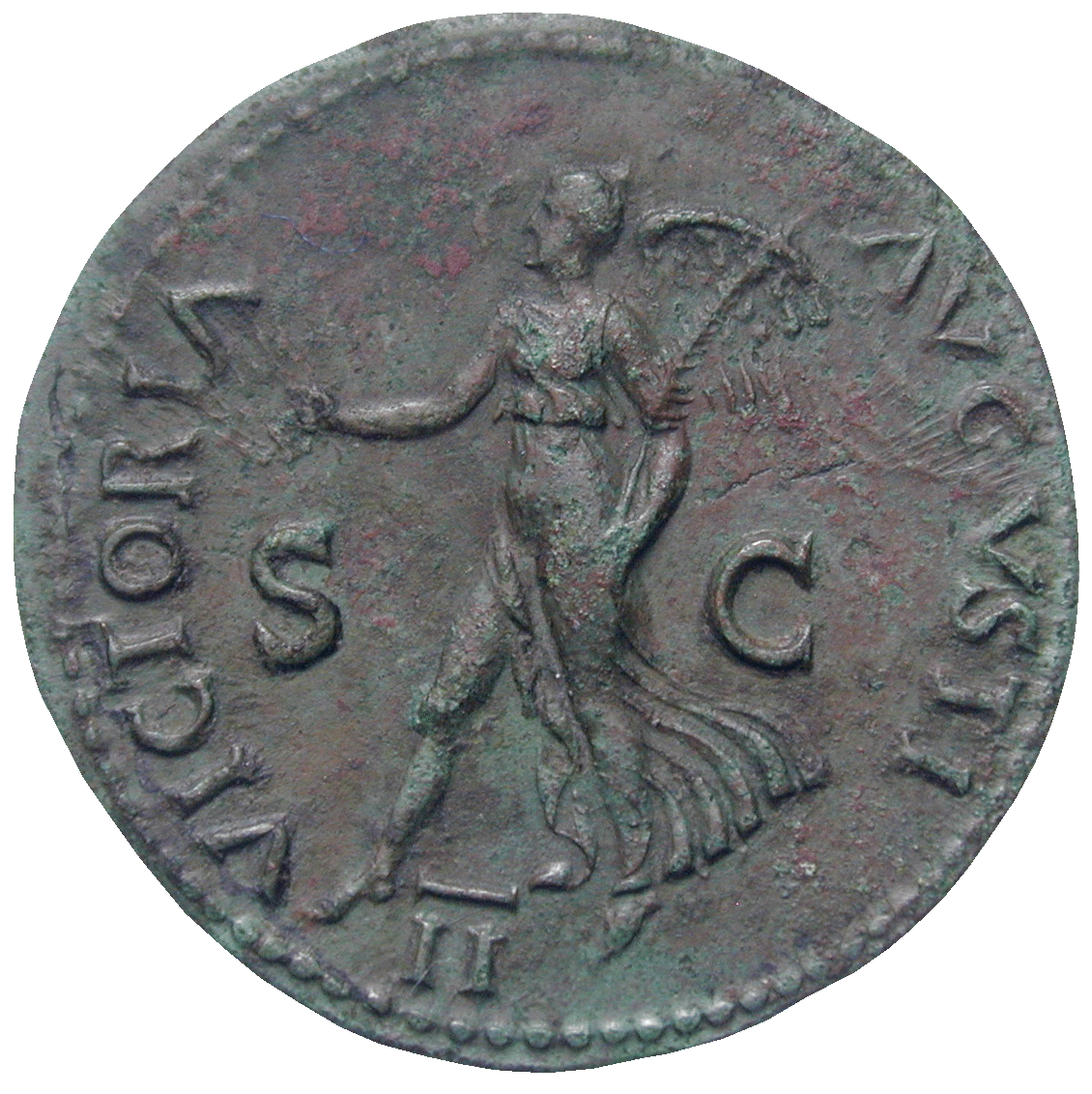Römische Kaiserzeit, Nero, Dupondius (reverse)