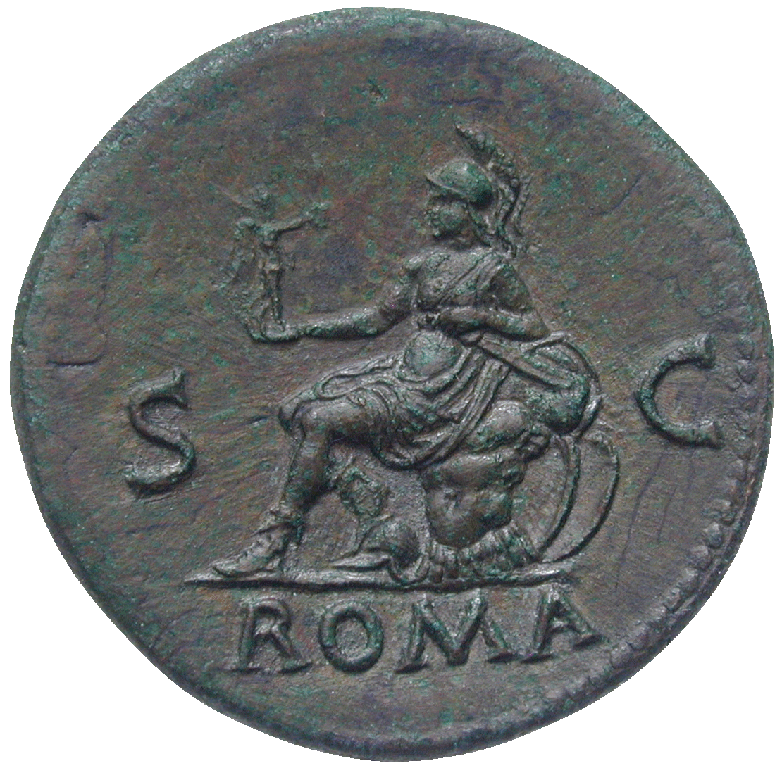 Römische Kaiserzeit, Nero, Sesterz (reverse)