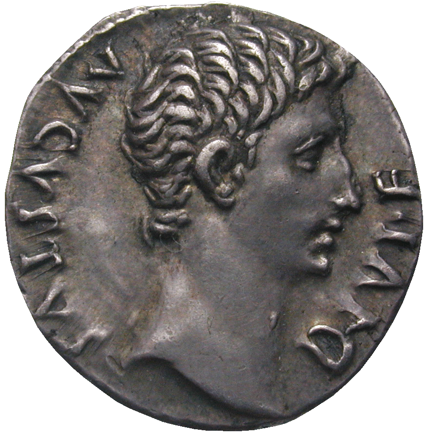 Römische Kaiserzeit, Octavian Augustus, Denar (obverse)