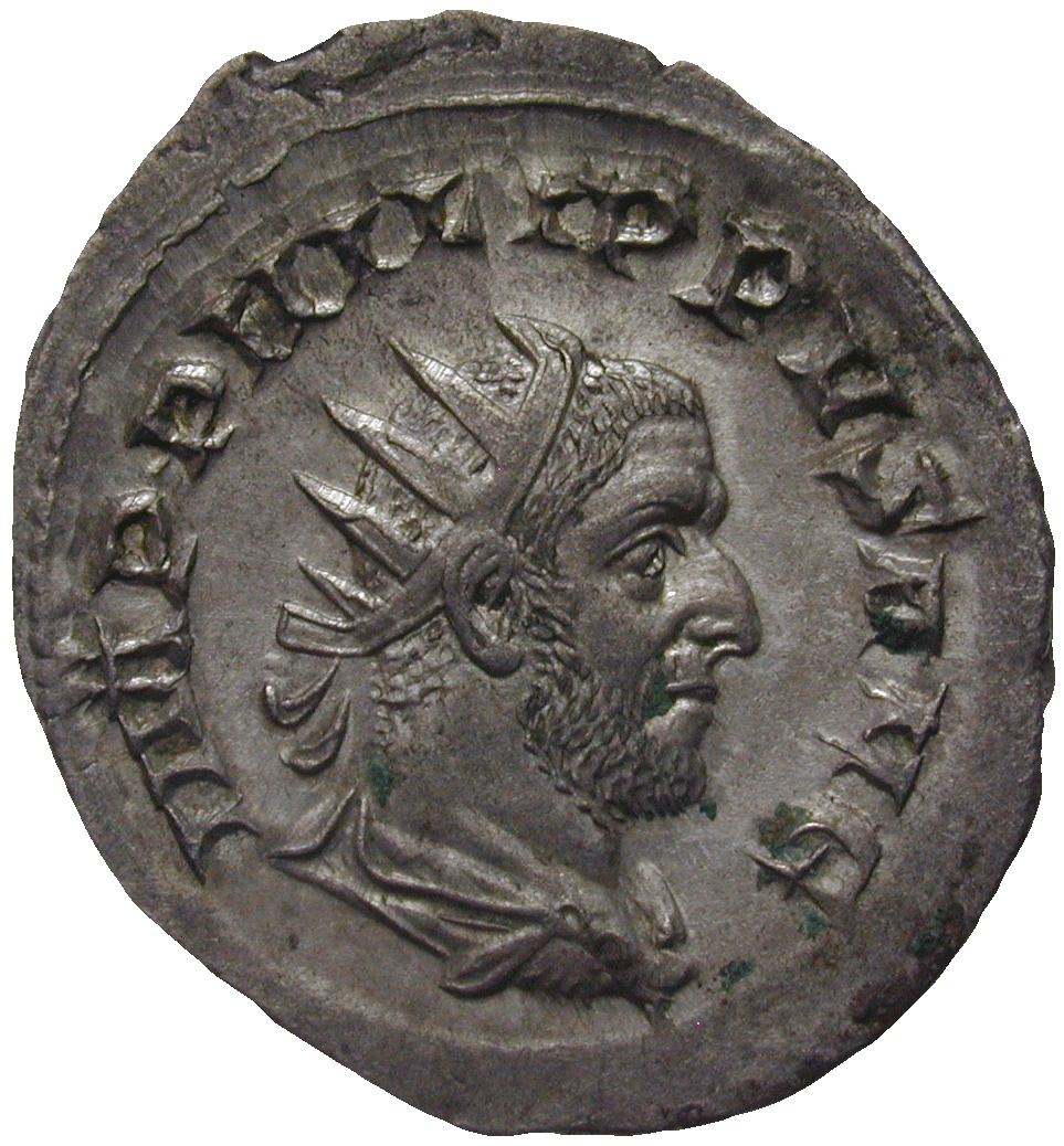 Römische Kaiserzeit, Philippus I. Arabs, Antoninian (obverse)