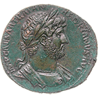 Römische Kaiserzeit, Publius Aelius Hadrianus, Sesterz (obverse)
