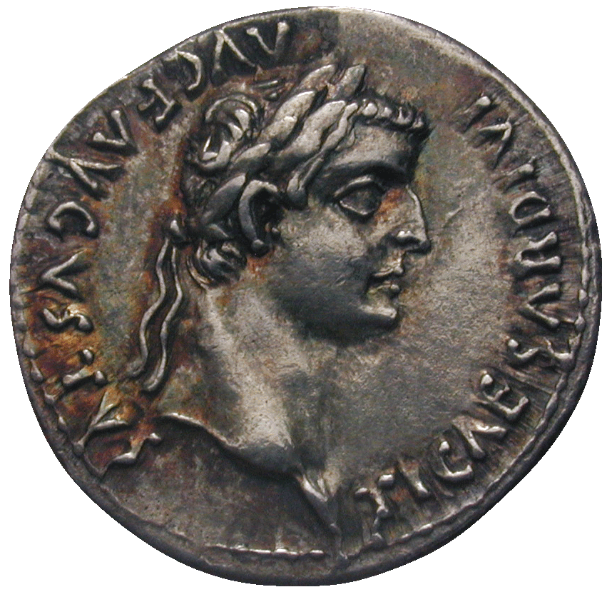Römische Kaiserzeit, Tiberius, Denar (obverse)