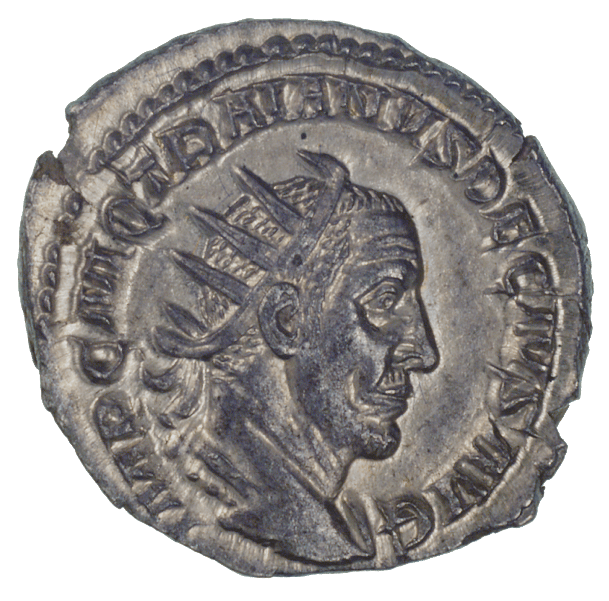 Römische Kaiserzeit, Traianus Decius, Antoninian (obverse)
