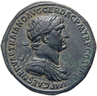 Römische Kaiserzeit, Trajan, Sesterz (obverse)
