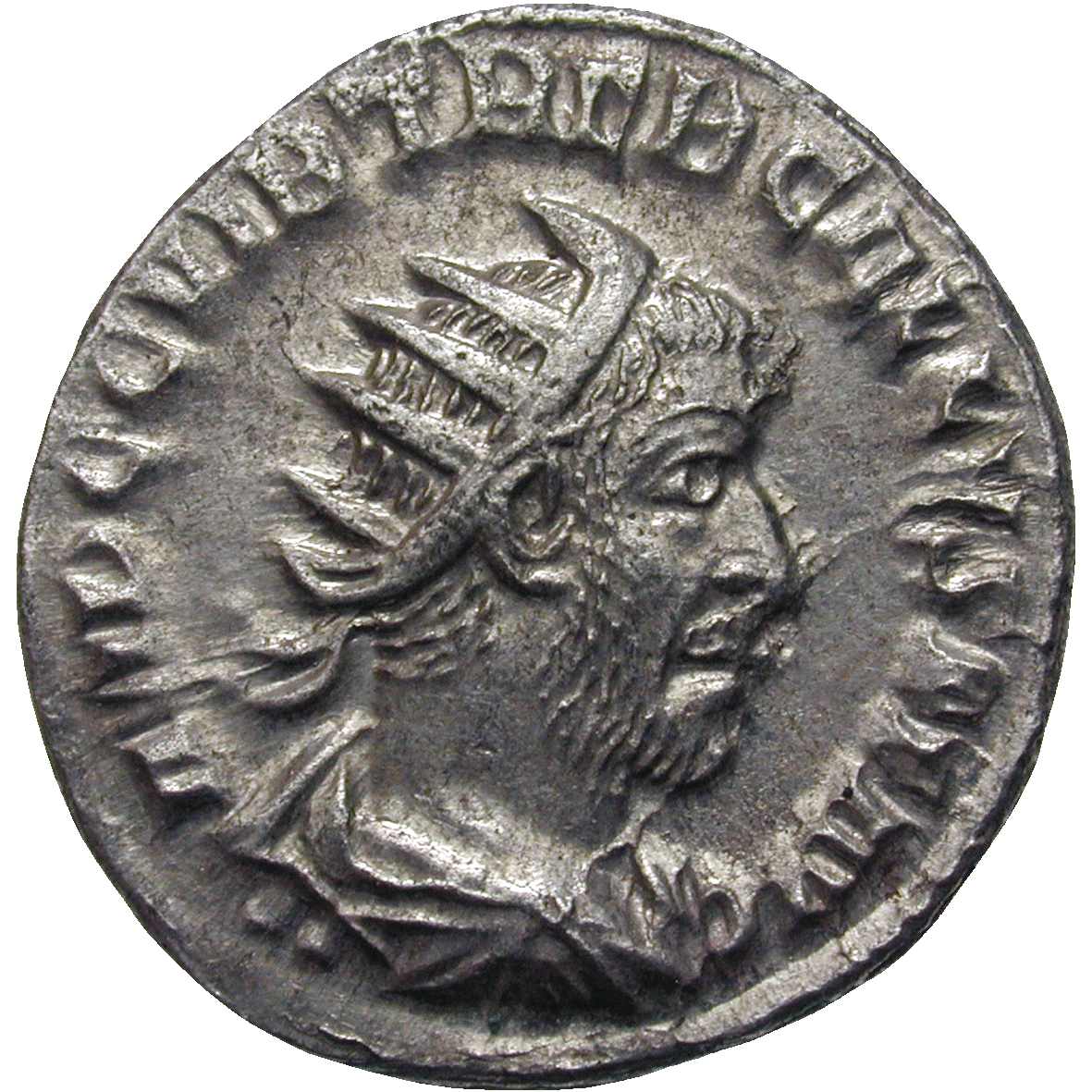 Römische Kaiserzeit, Trebonianus Gallus, Antoninian (obverse)