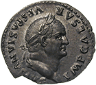 Römische Kaiserzeit, Vespasian, Denar (obverse)