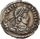 Römische Kaiserzeit, unbestimmte germanische Ausgabe, Siliqua (obverse)