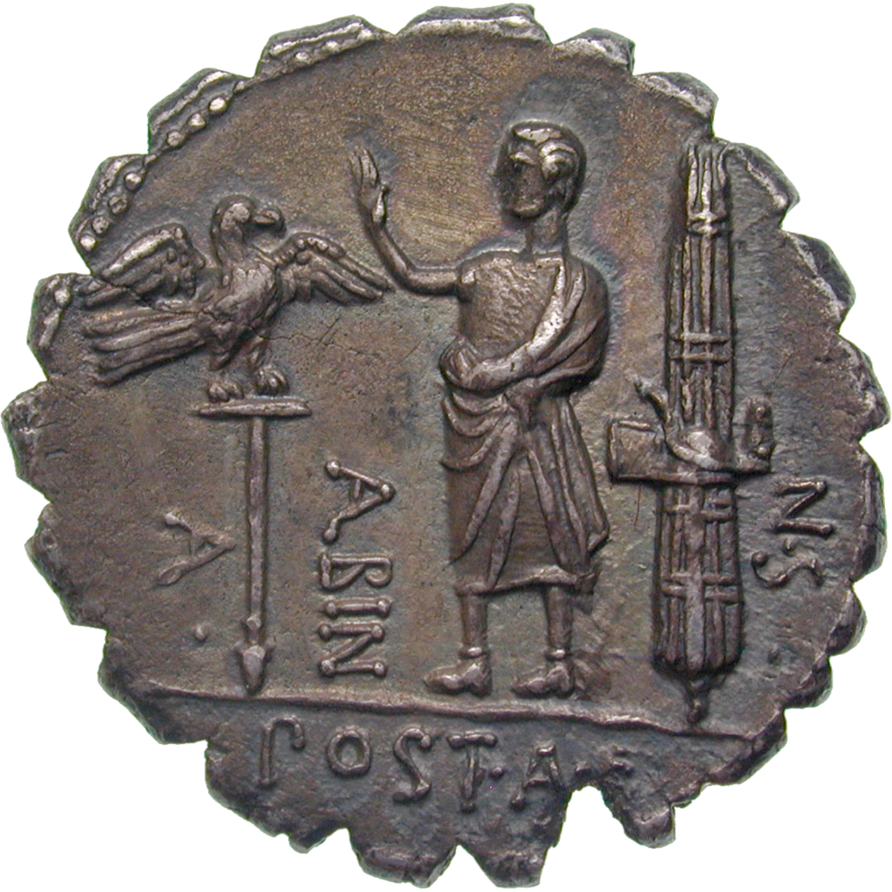 Römische Republik, Denarius Serratus (reverse)