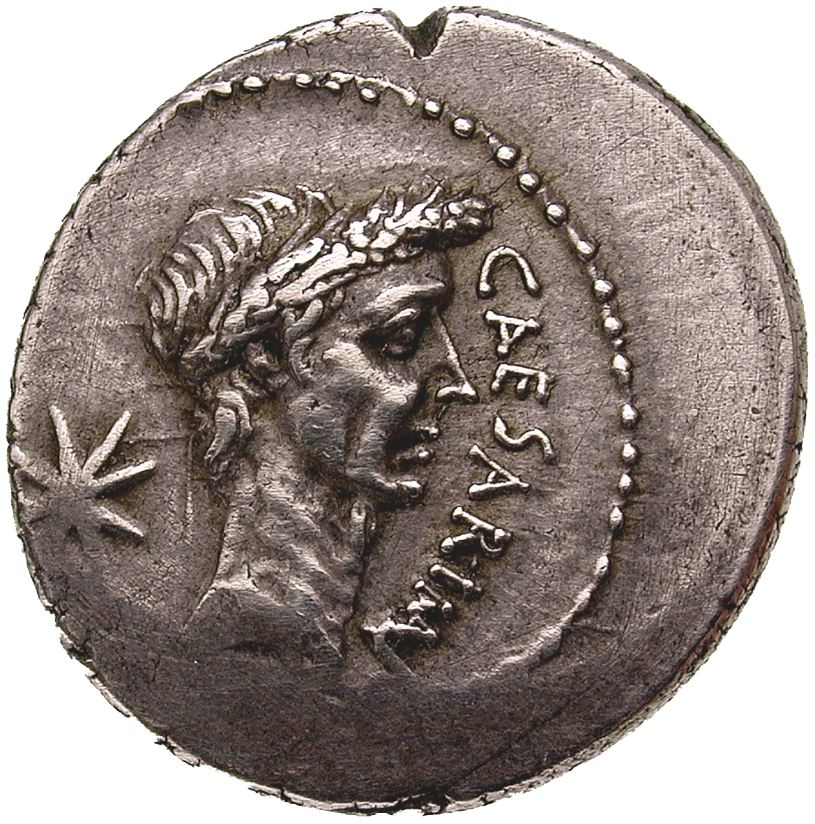 Römische Republik, Gaius Julius Cäsar, Denar (obverse)