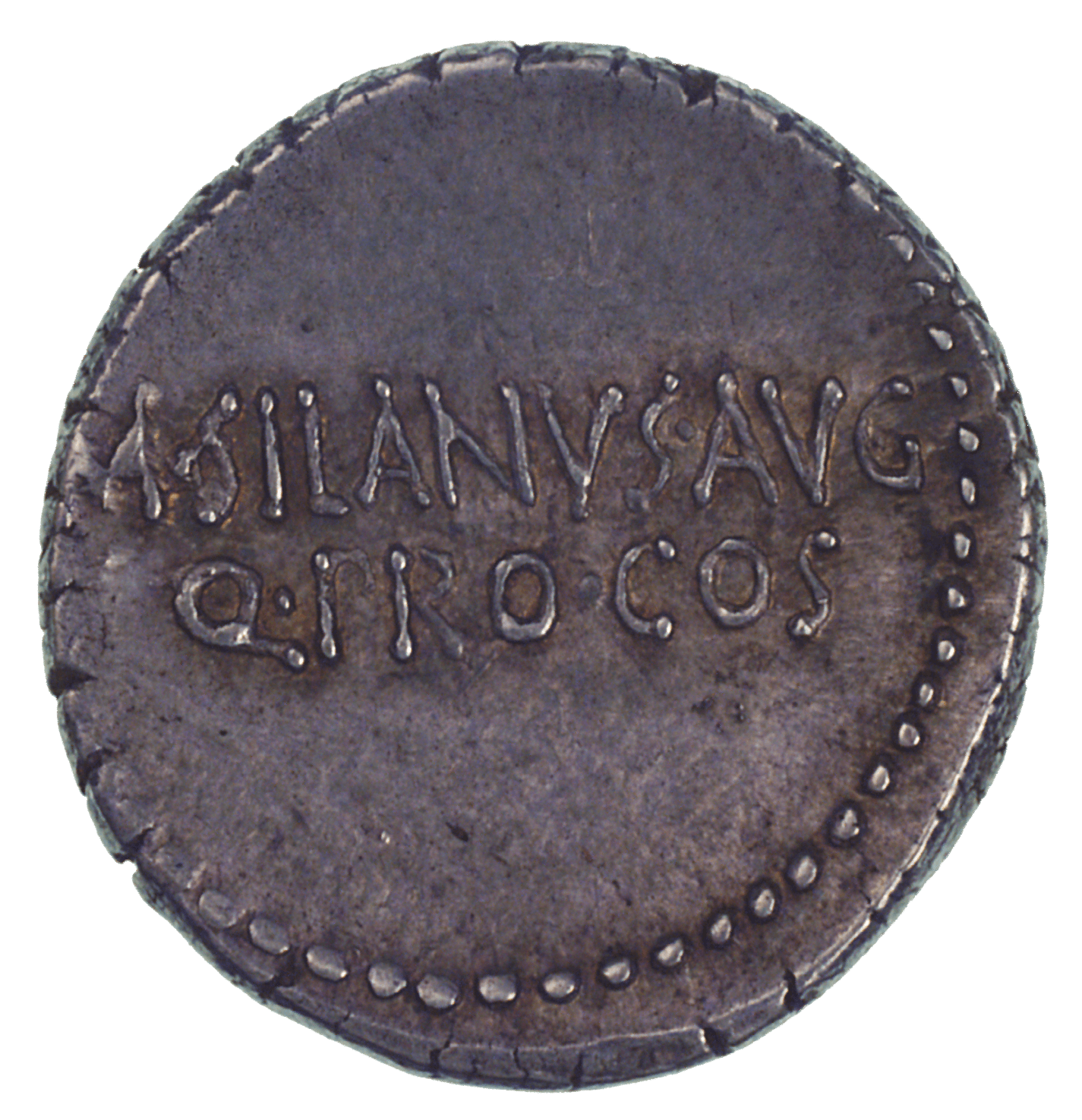 Römische Republik, Marcus Antonius und M. Junius Silanus, Denar (reverse)