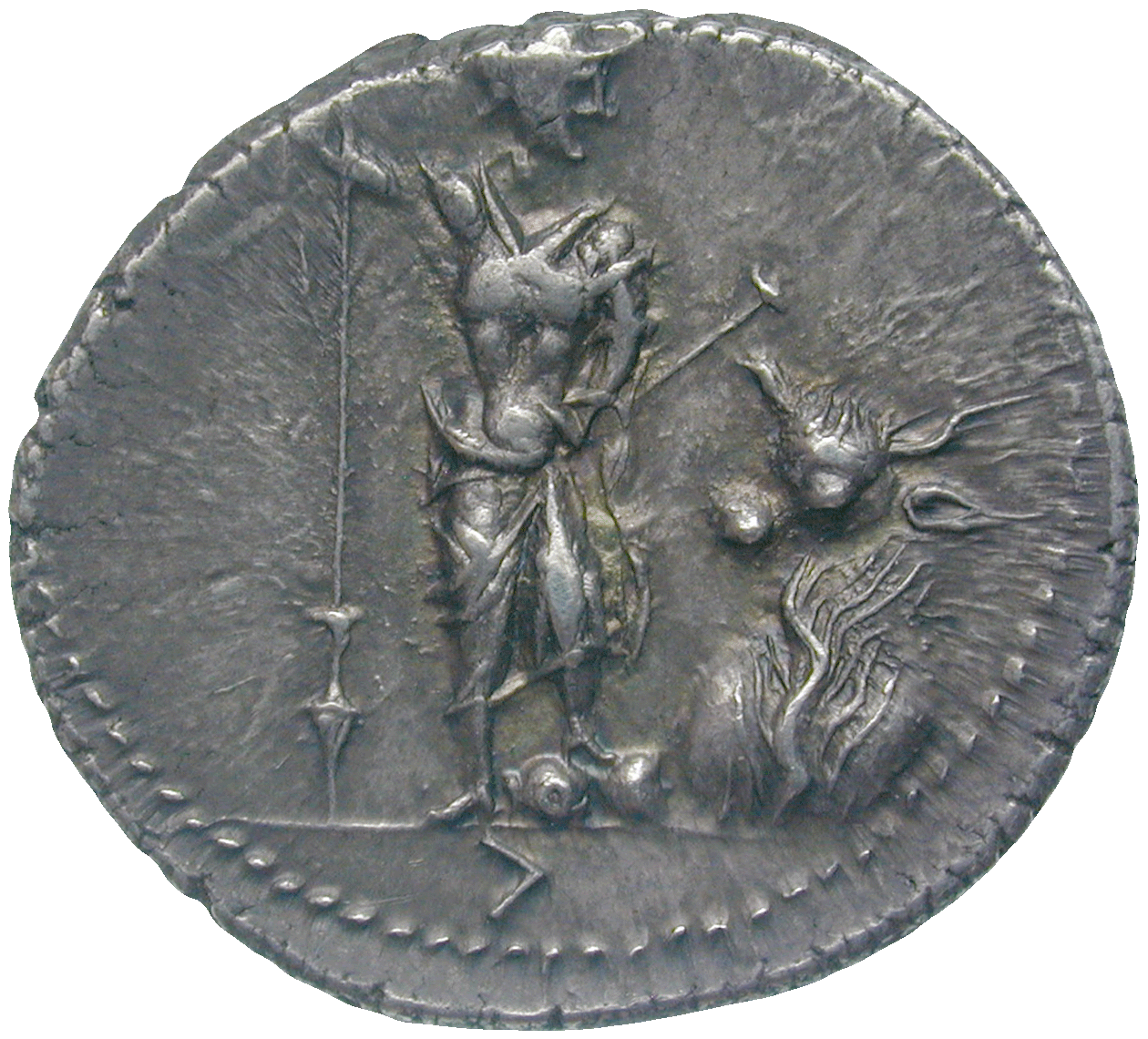 Römische Republik, Marsischer Bund, Denar (reverse)
