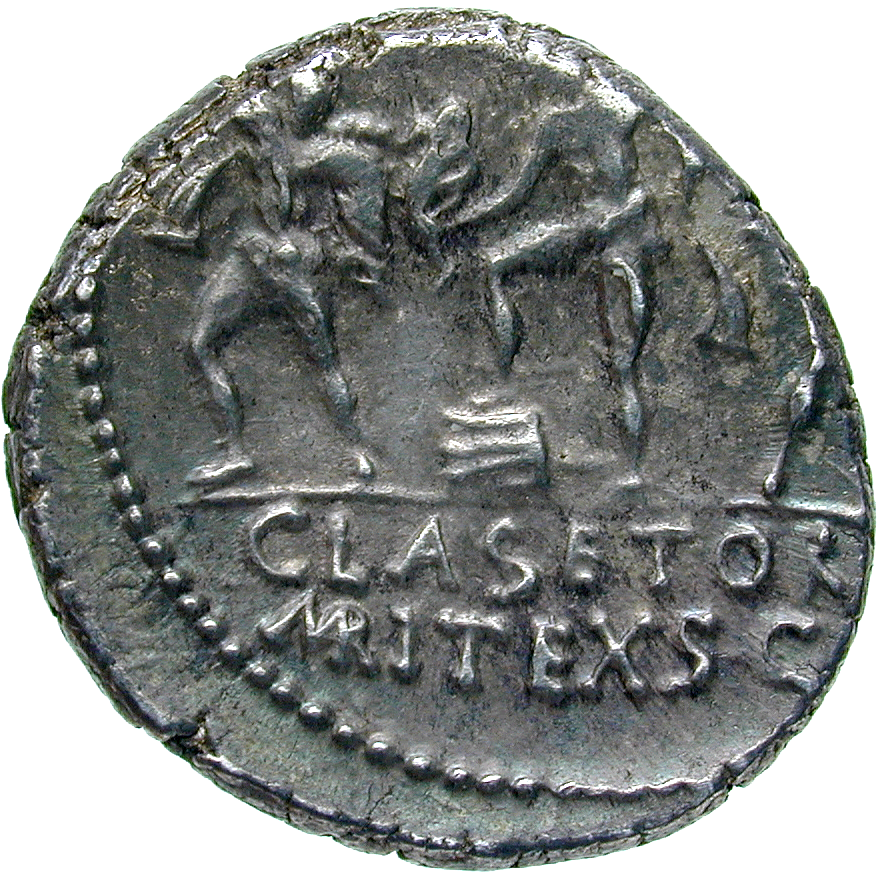 Römische Republik, Sextus Pompeius, Denar (reverse)