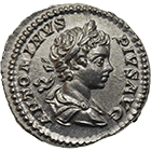 Roman Empire, Caracalla as Caesar, Denarius (obverse)