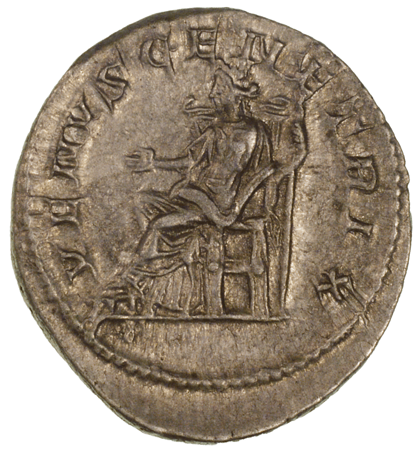 Roman Empire, Caracalla for Julia Domna, Antoninianus (reverse)