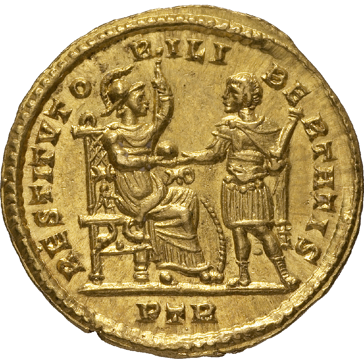 Roman Empire, Constantine I the Great, Solidus (reverse)