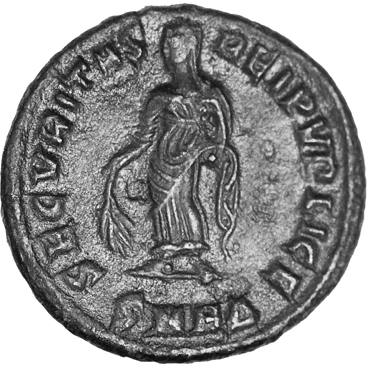 Roman Empire, Constantine I the Great for his Mother Helena, Follis (reverse)