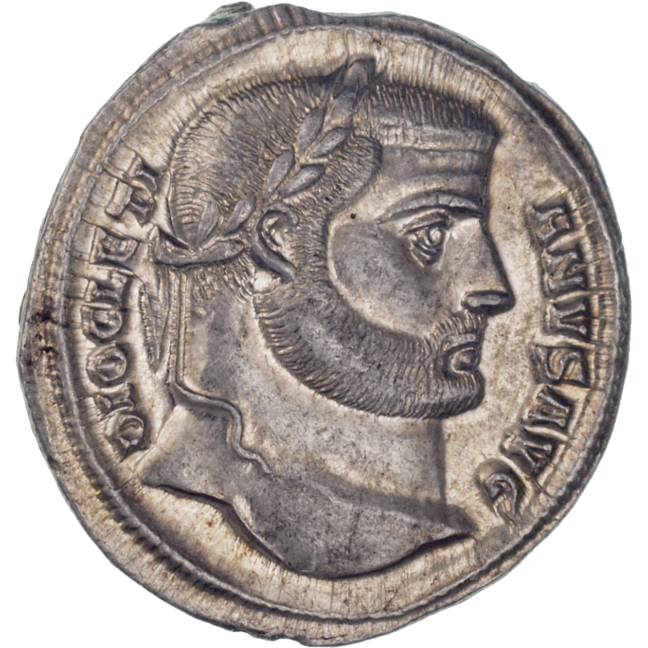 Roman Empire, Diocletian, Argenteus (obverse)
