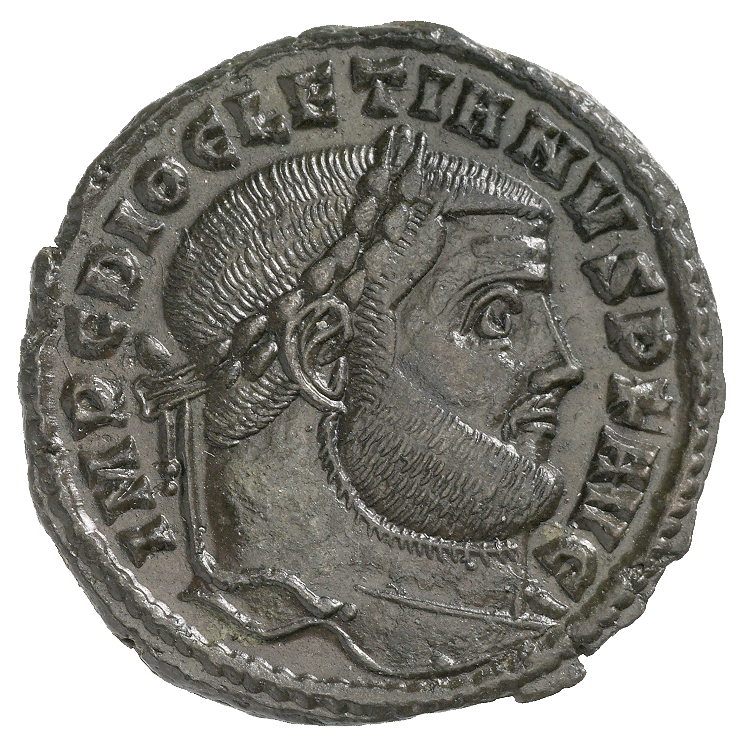 Roman Empire, Diocletianus, Follis (obverse)