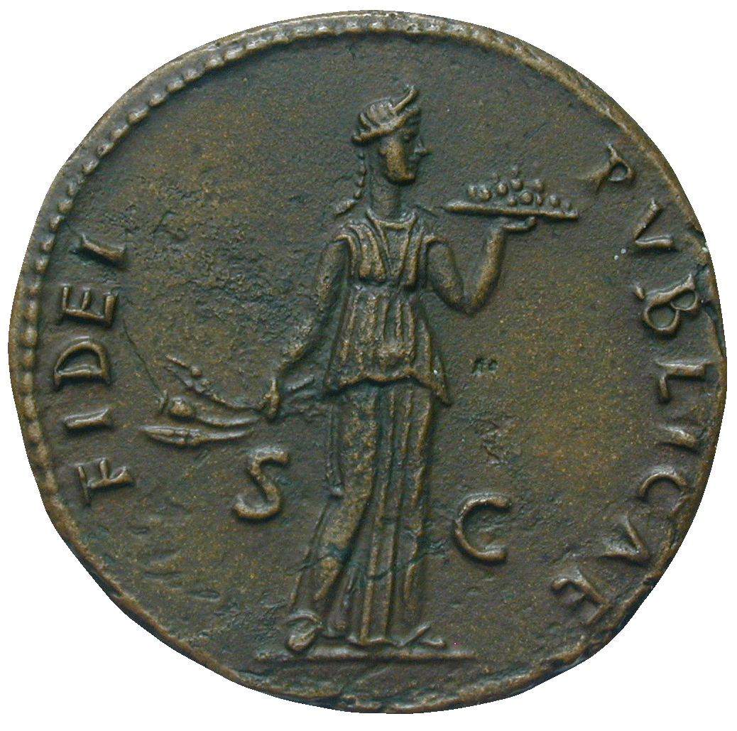 Roman Empire, Domitian, As (reverse)