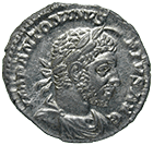 Roman Empire, Elagabalus, Denarius (obverse)