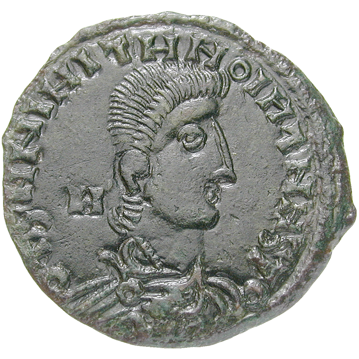 Roman Empire, Forged Solidus in the Name of Constantius II (obverse)
