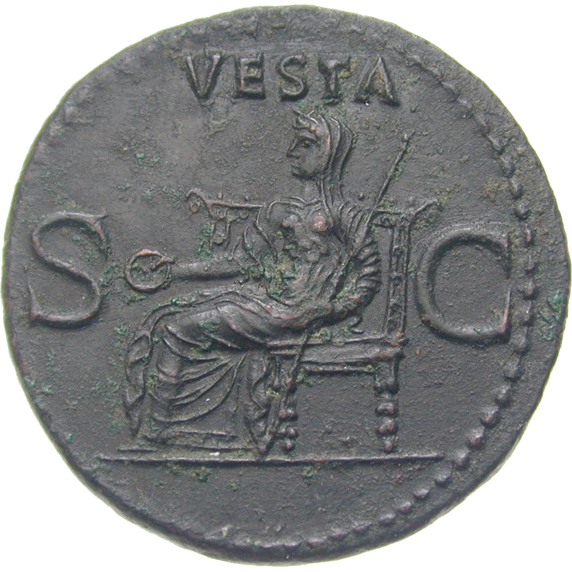 Roman Empire, Gaius, As (reverse)