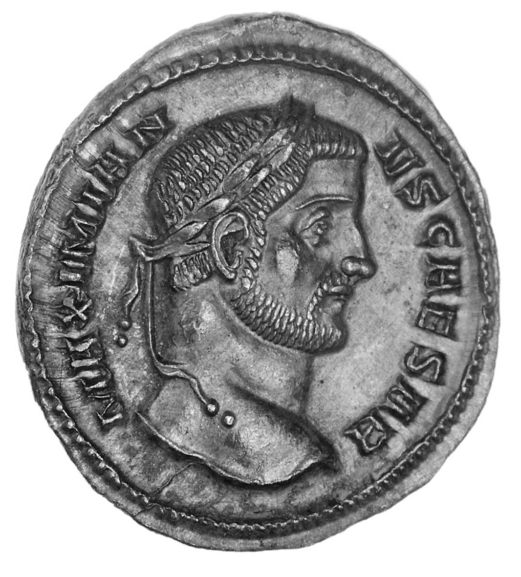 Roman Empire, Galerius as Caesar, Argenteus (obverse)