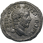 Roman Empire, Geta, Denarius (obverse)