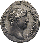Roman Empire, Hadrian, Denarius (obverse)