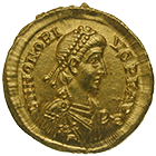 Roman Empire, Honorius, Solidus (obverse)