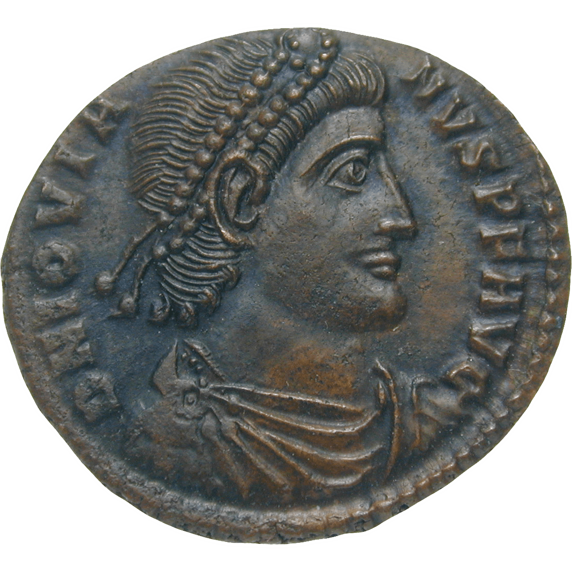 Roman Empire, Iovianus, Bronze Coin (obverse)