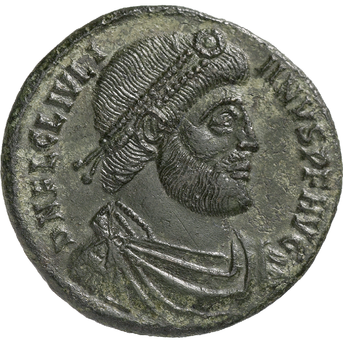 Roman Empire, Julian Apostata, Bronce Coin (obverse)