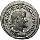 Roman Empire, Maximinus Thrax, Denarius (obverse)