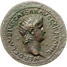 Roman Empire, Nero, As (obverse)
