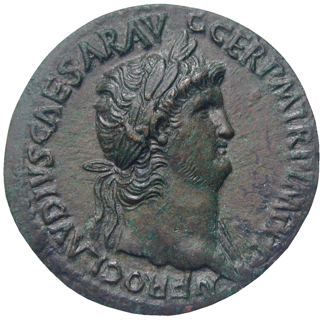 Roman Empire, Nero, Sesterce (obverse)
