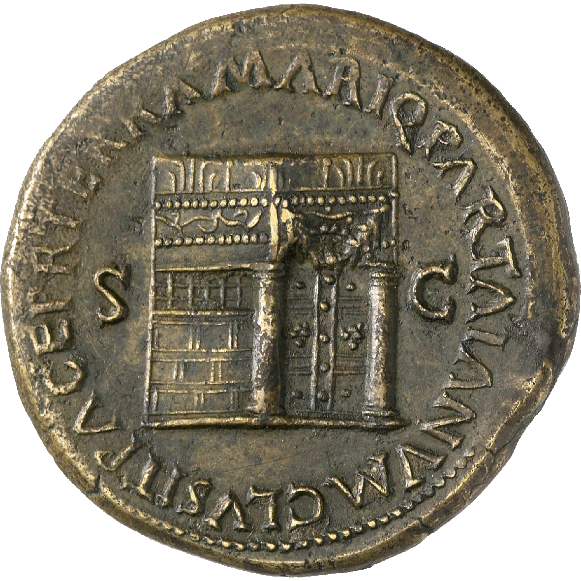 Roman Empire, Nero, Sesterce (reverse)