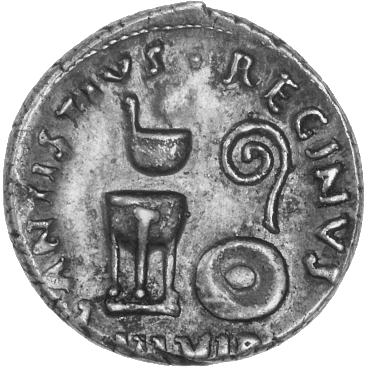 Roman Empire, Octavian Augustus, Denarius (reverse)
