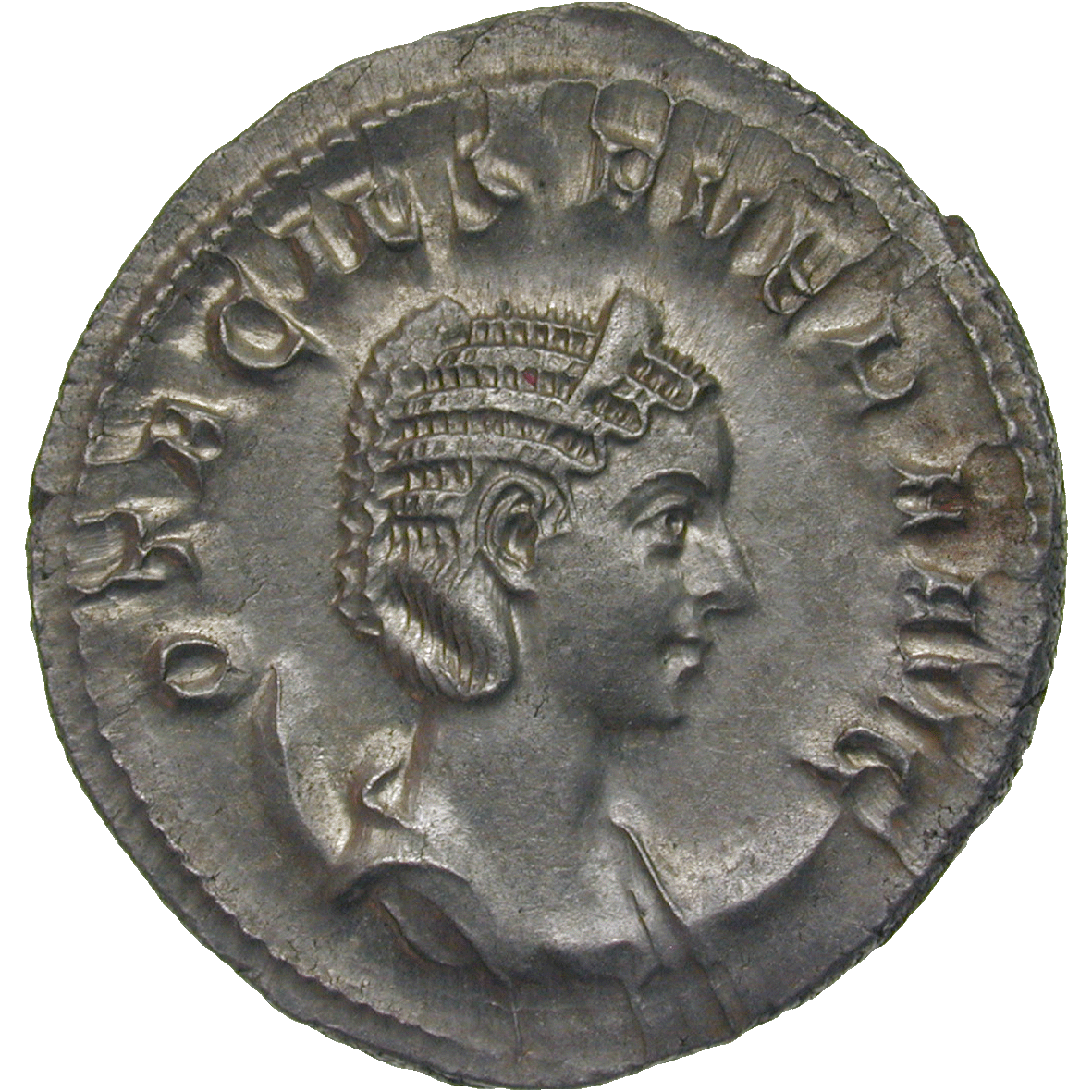 Roman Empire, Philip the Arab for Otacilia Severa, Denarius (obverse)
