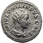 Roman Empire, Philippus II as Caesar, Antoninianus (obverse)