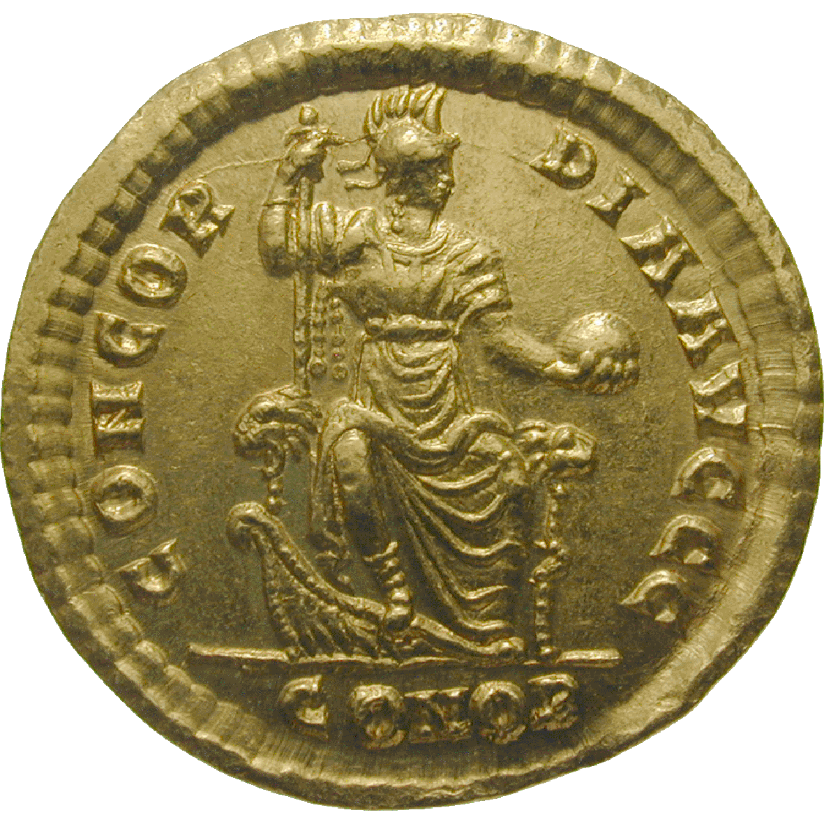 Roman Empire, Theodosius I , Solidus (reverse)