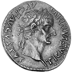 Roman Empire, Tiberius, Denarius (obverse)