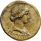 Roman Empire, Tiberius for Livia Drusilla, Dupondius (obverse)