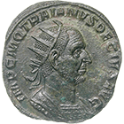 Roman Empire, Traianus Decius, Double Sesterce (obverse)