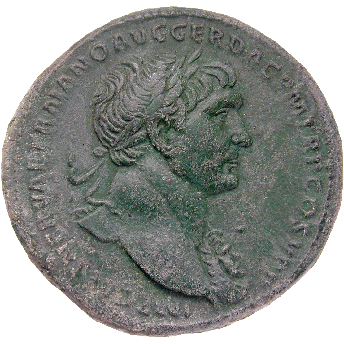 Roman Empire, Trajan, Sesterce (obverse)
