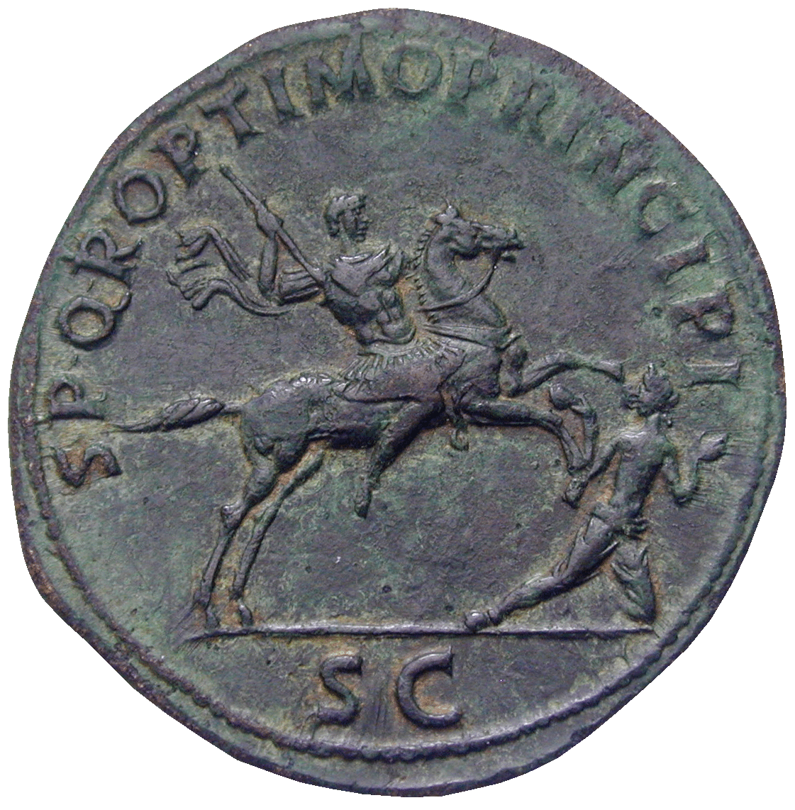 Roman Empire, Trajan, Sesterce (reverse)