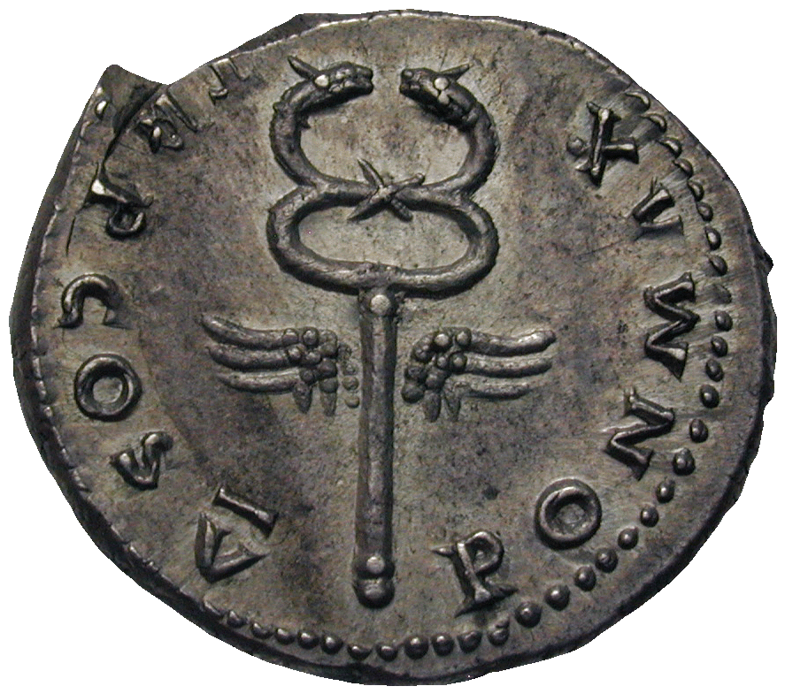 Roman Empire, Vespasian, Denarius (reverse)